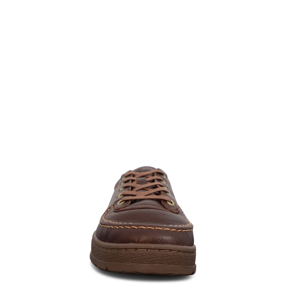 Sneakers marrone con mini logo per uomo