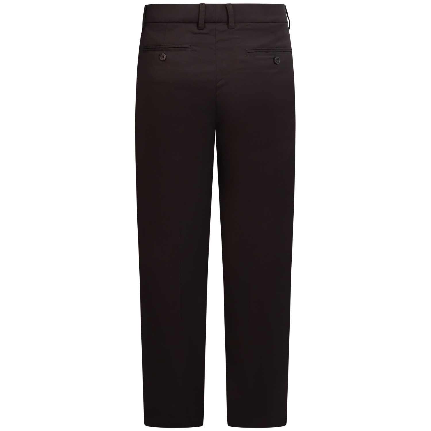 Pantalone marrone con mini logo per uomo 2