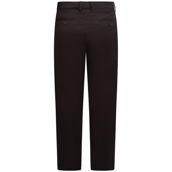 Pantalone marrone con mini logo per uomo