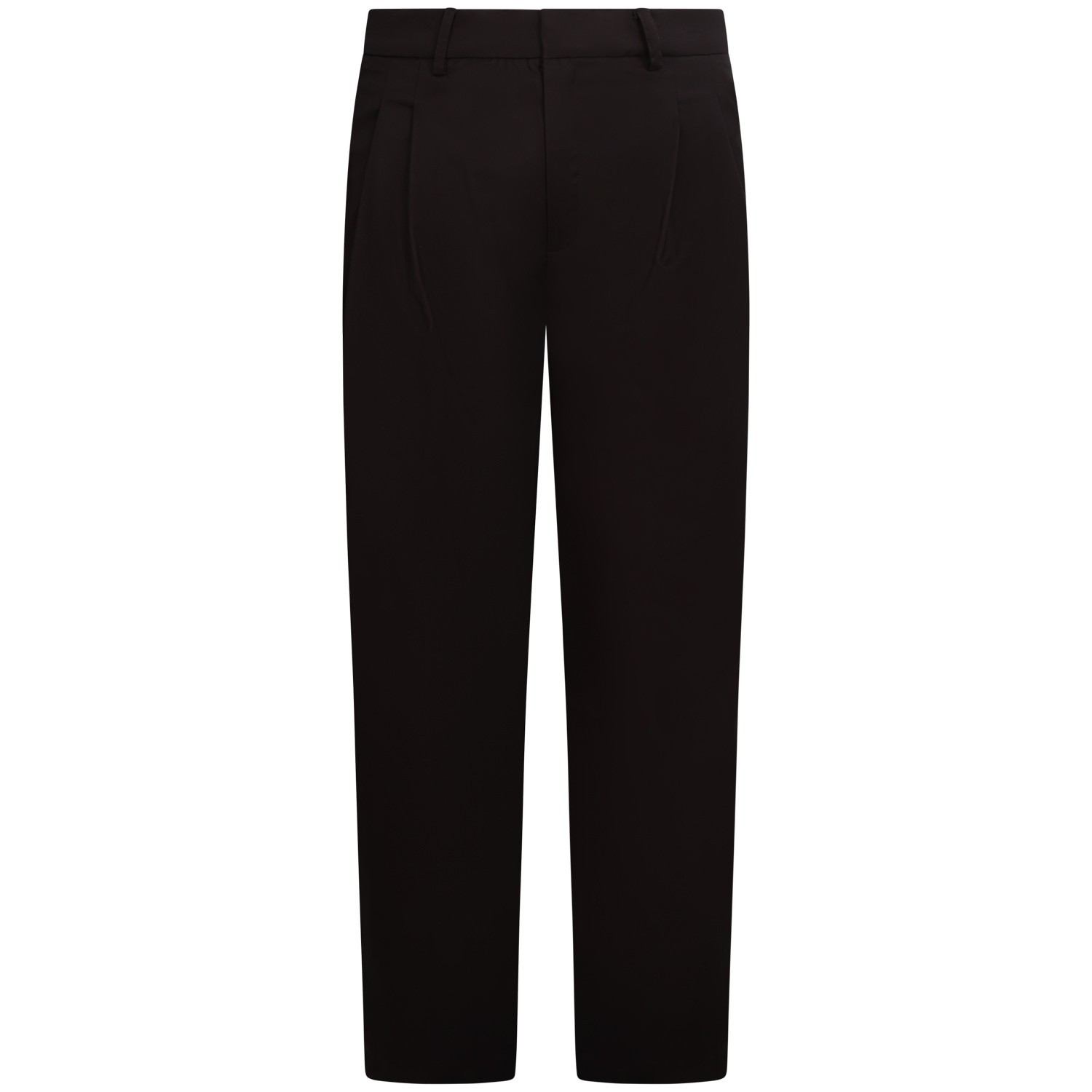 Pantalone marrone con mini logo per uomo